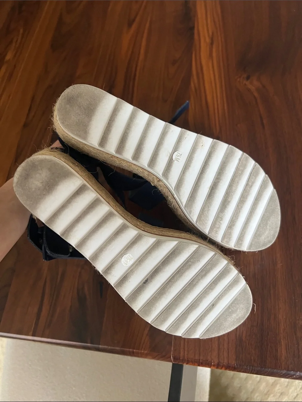 Women’s Navy Espadrille Wedge Sandals - Marc Fisher